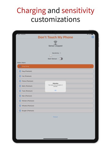 Anti Theft : Motion Alarm iPad screenshot