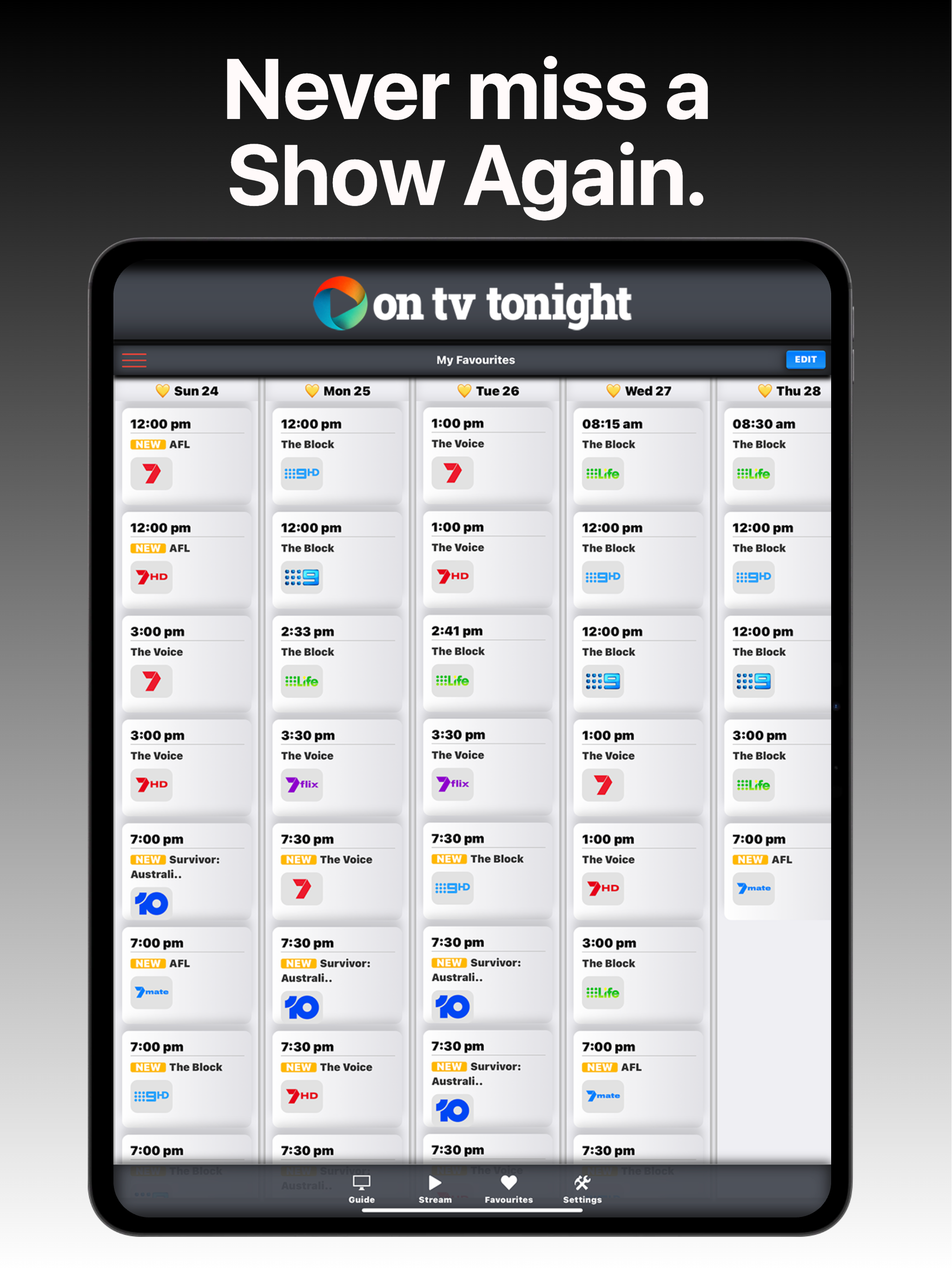 TV & Streaming Guide Australia screenshot 9