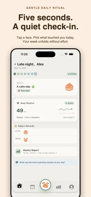 Cozy-Mood Tracker & Journal screenshot 1