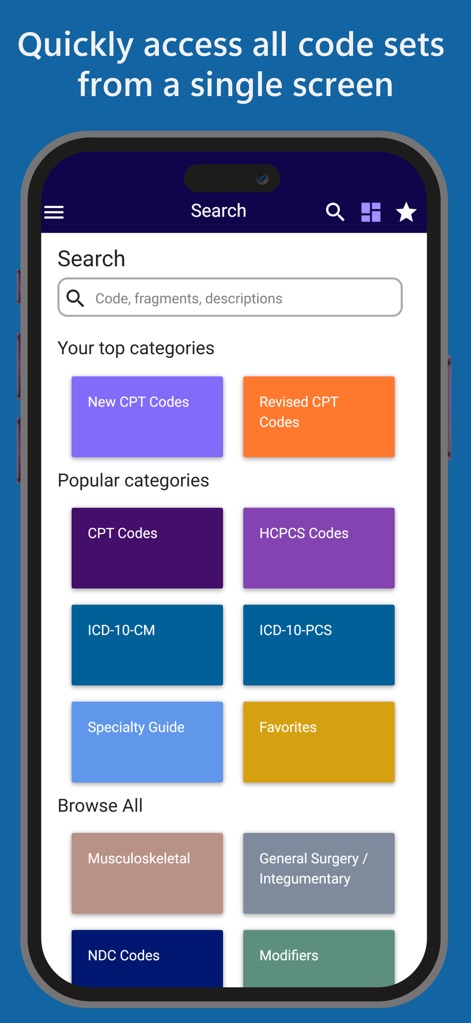 iCoder CPT RVU ICD10 HCPCS - Medical App | MWM