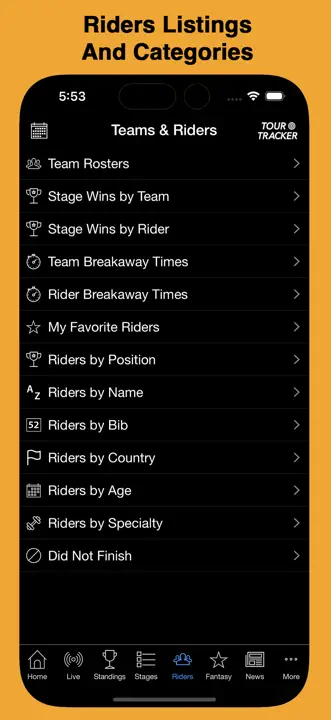 Tour Tracker Pro Cycling: Screenshot 6 von 10