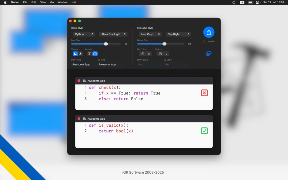 #3. Bifcode (macOS) Által: Vitalii Parovishnyk