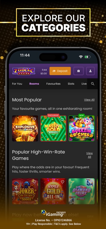 Zodiac Casino Ontario screenshot 4