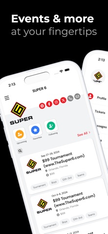 Super 6 app screenshot