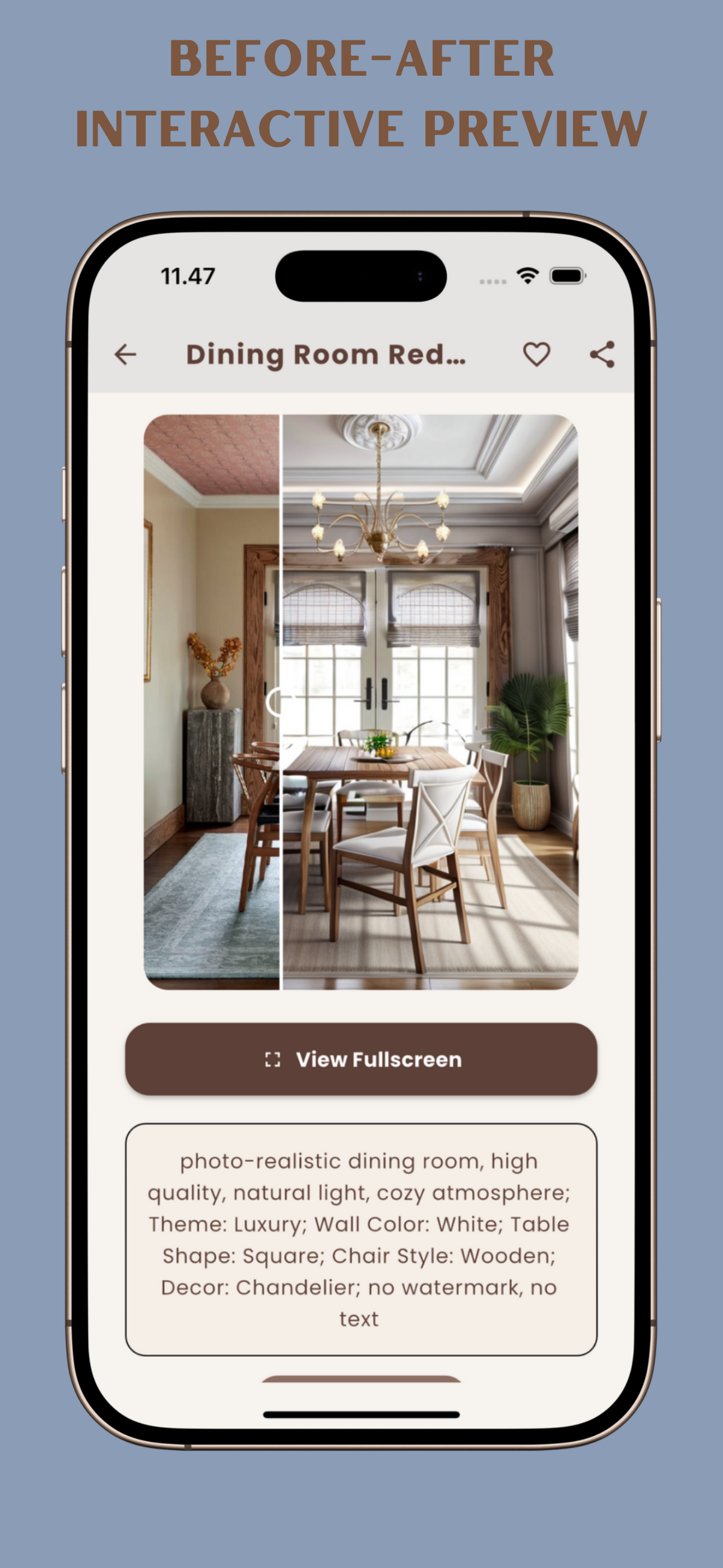 AI Dining Room Design Makeover