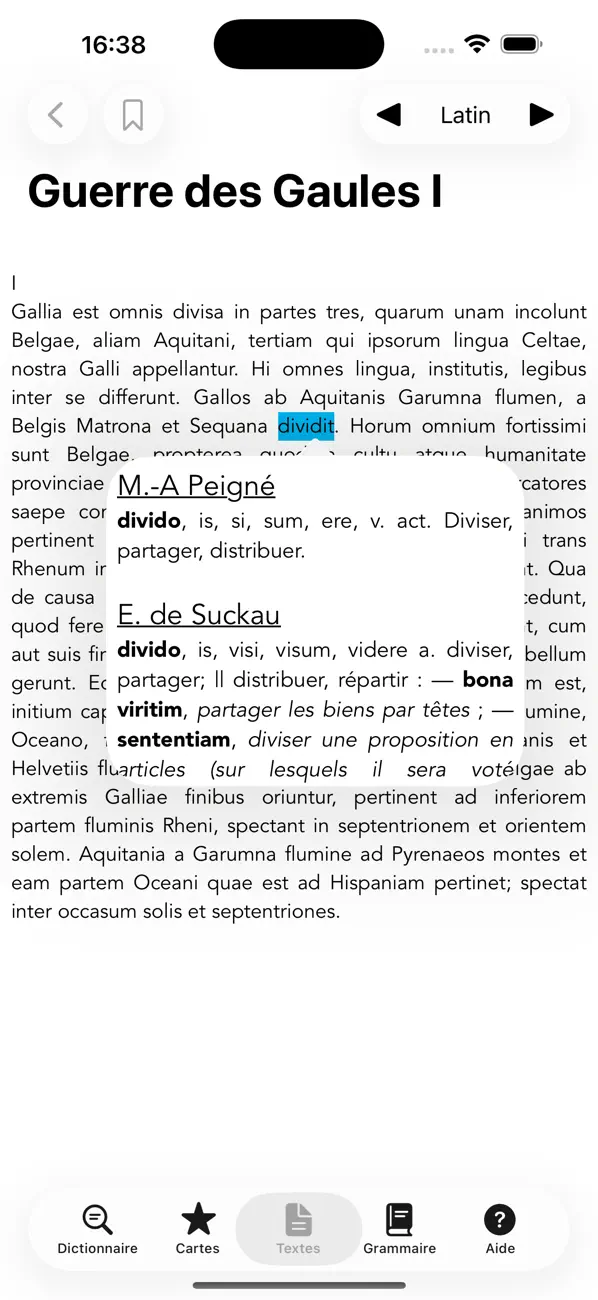 Screenshot #3 pour Tabula (Dictionnaire Latin)