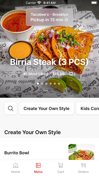 Tacobees iPhone screenshot 2 - Food & Drink app