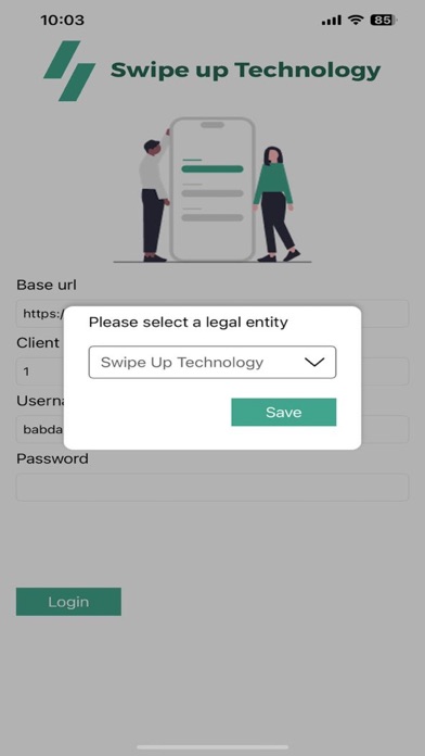 Swipe up Technology HRMS Screenshot