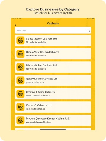 Connect constructions App iPad screenshot