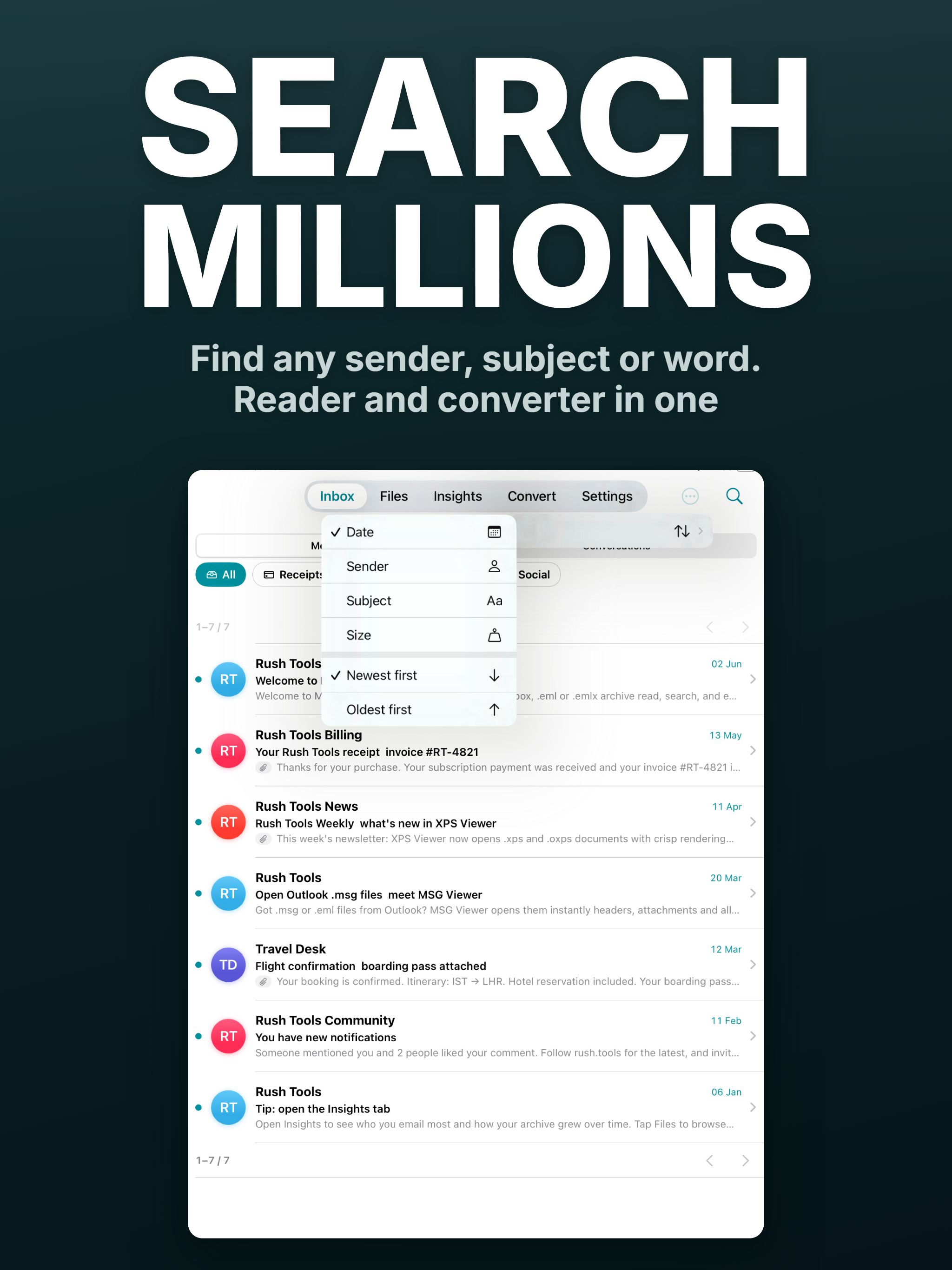 MBOX Reader · Opener · Convert