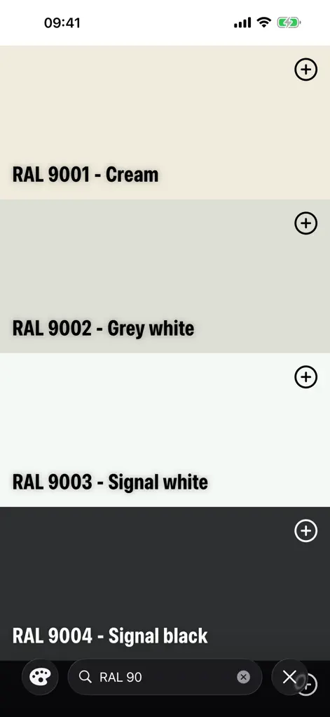 RAL Palette - Utilities App | MWM