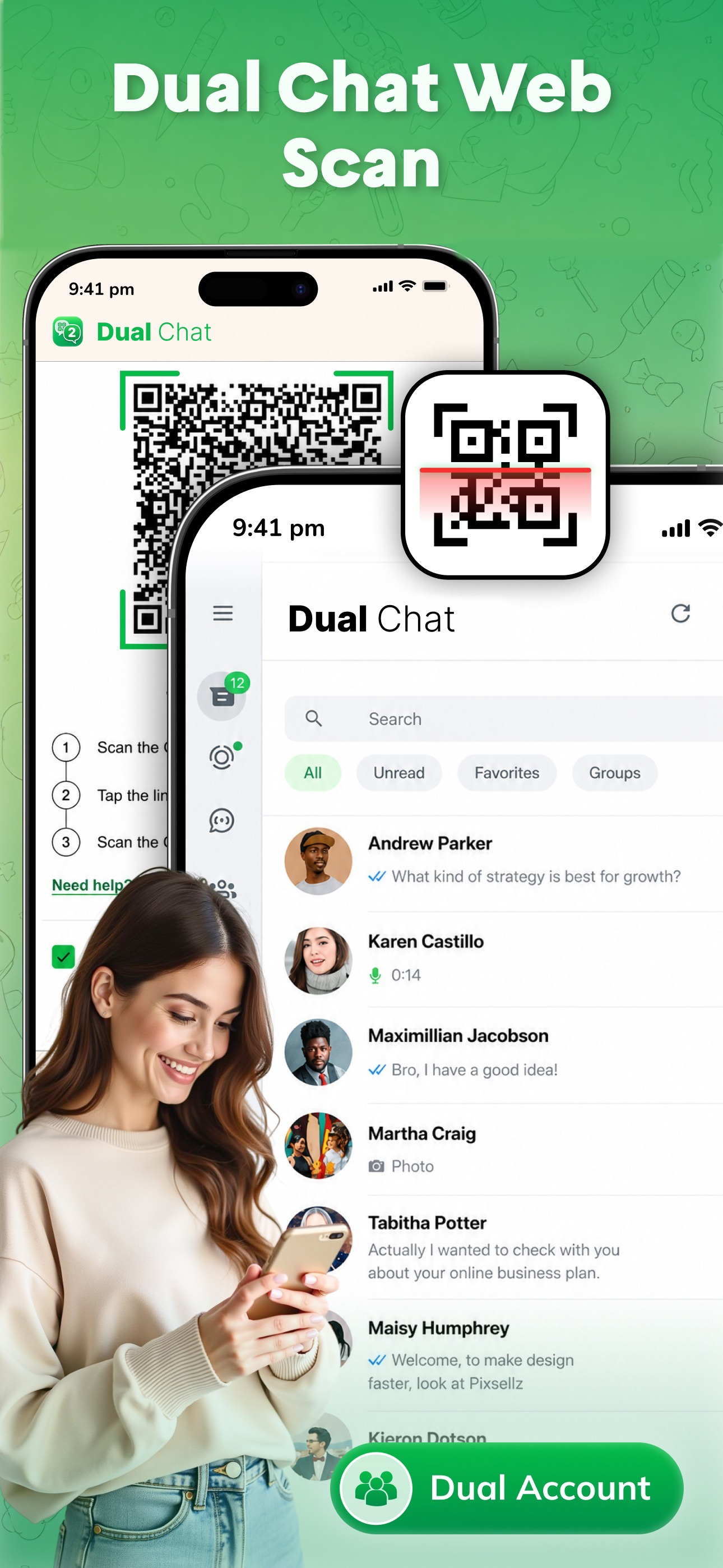 WA Web - Dual Chat Messenger