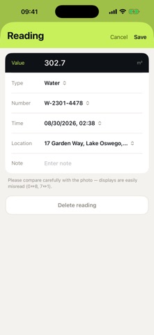 Meter – Utility Photo Readings Screenshot 4 of 4
