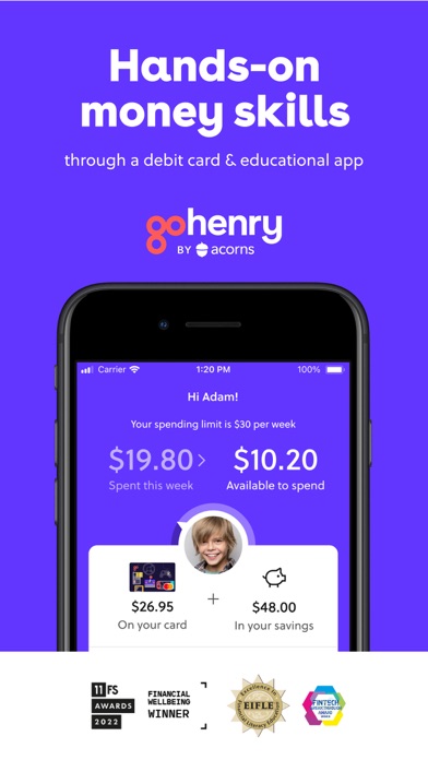 GoHenry by Acorns Kids Banking Screenshot