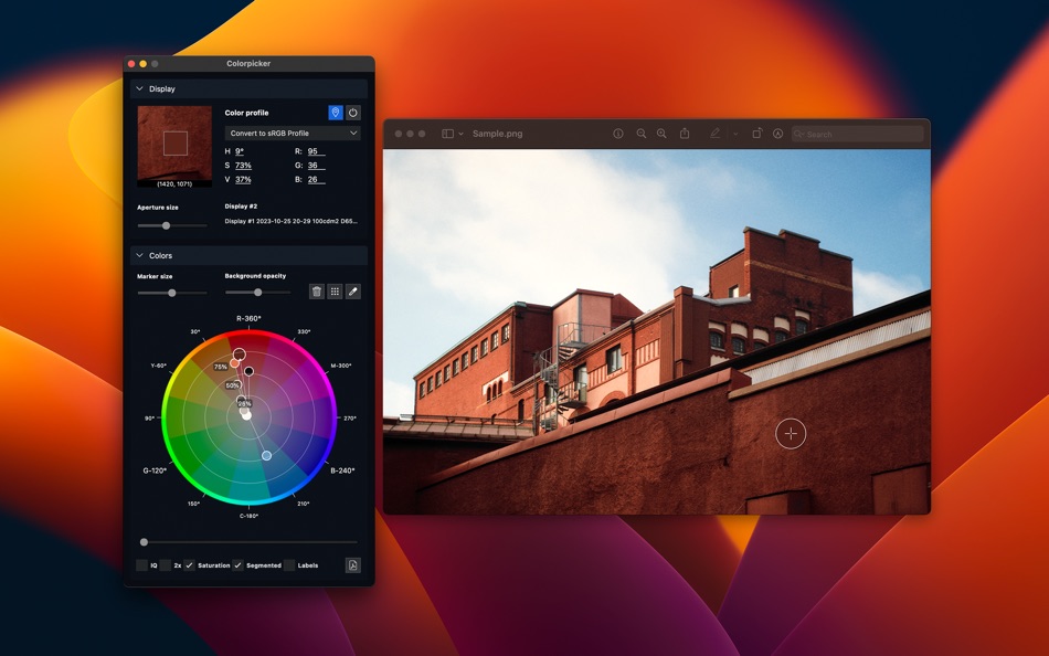 #1. Color Picker: Stay in harmony (macOS) Podle: Mikael Sundell