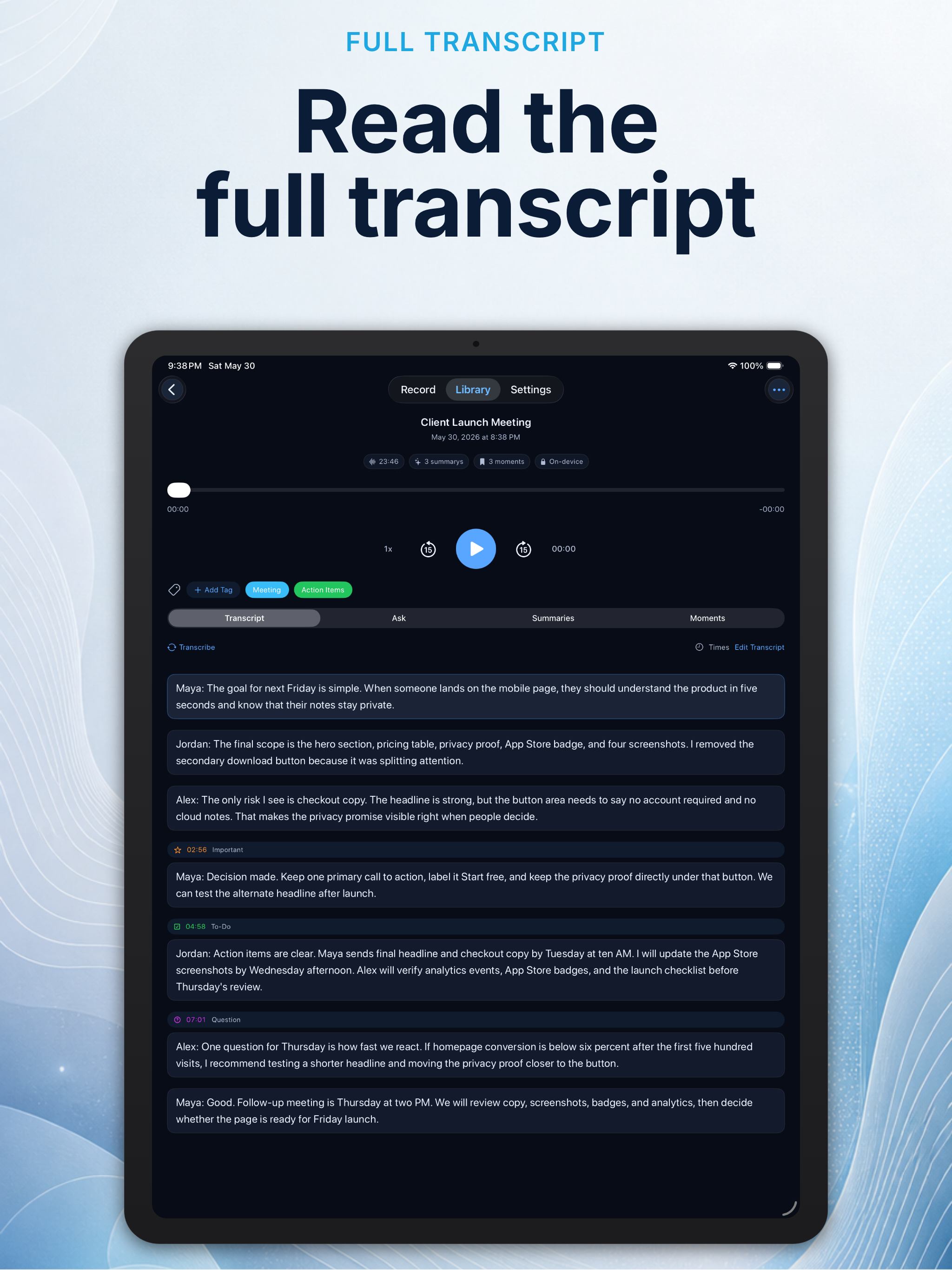 Local AI Note Taker screenshot 12