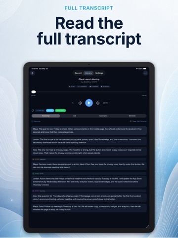 LocalNote: Private Voice Notes iPad screenshot