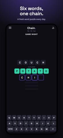 Chain: Daily Word Puzzle iPhone screenshot