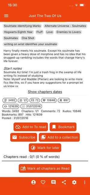 Fanfic Reader - AO3 unofficial screenshot 3