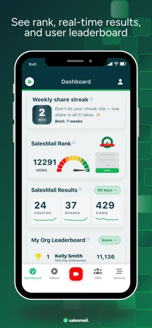 SalesMail iPhone screenshot
