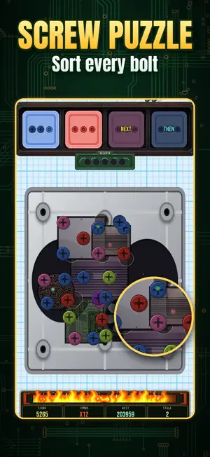 Circuit Sort: Screw Puzzle screenshot 1