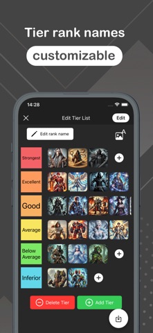 Tier List Maker: Your Own List Screenshot 3 of 7