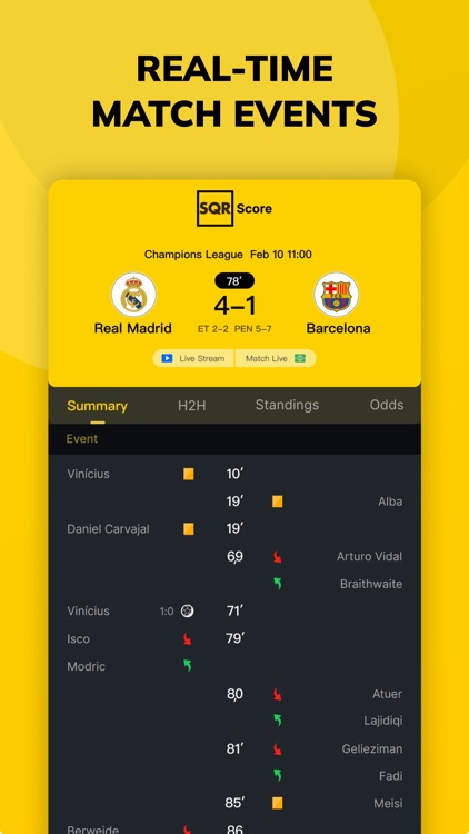 SQRScore - Live Sports