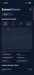 Sensor-Stream screenshot