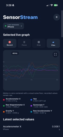 Sensor-Stream screenshot