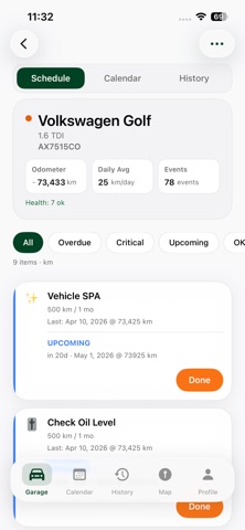 MotoCare Service Log Screenshot 3 of 5