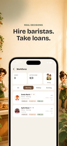 Slow Coffee Tycoon: Idle Cafe Screenshot 3 of 7