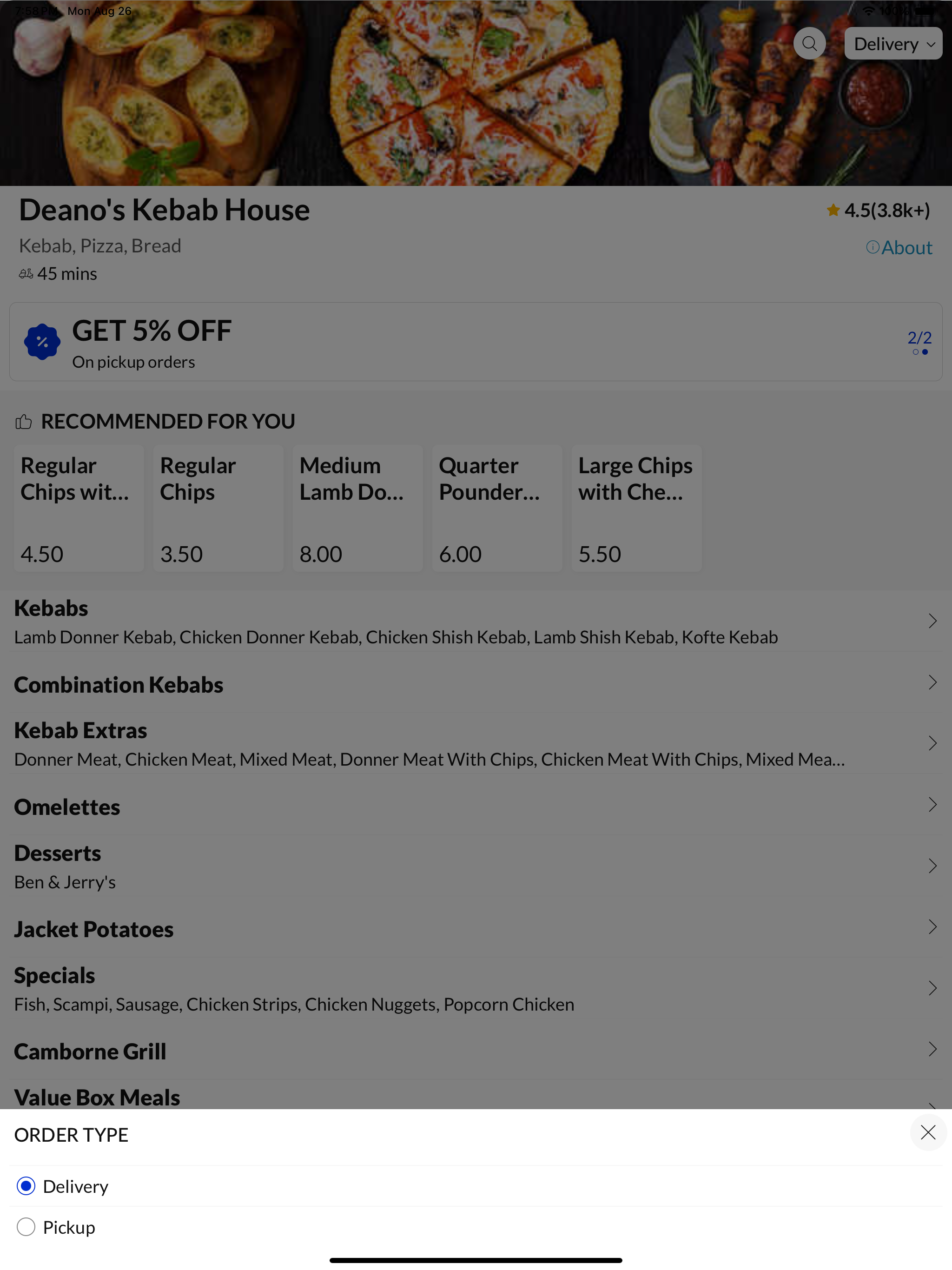 Deano's Kebab House,