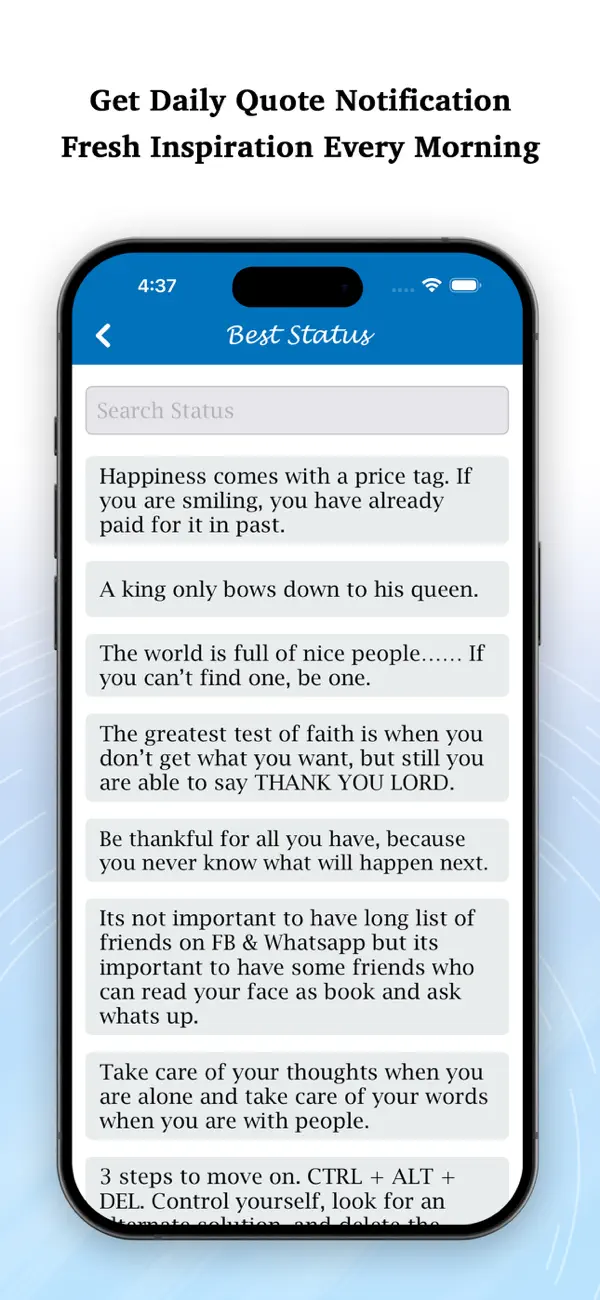Screenshot #3 pour English Status-Status & Quotes