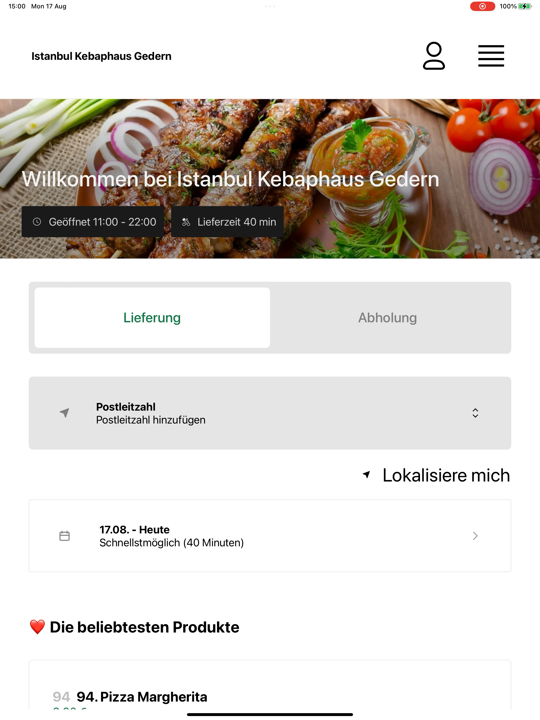 Istanbul Kebaphaus Gedern screenshot 13