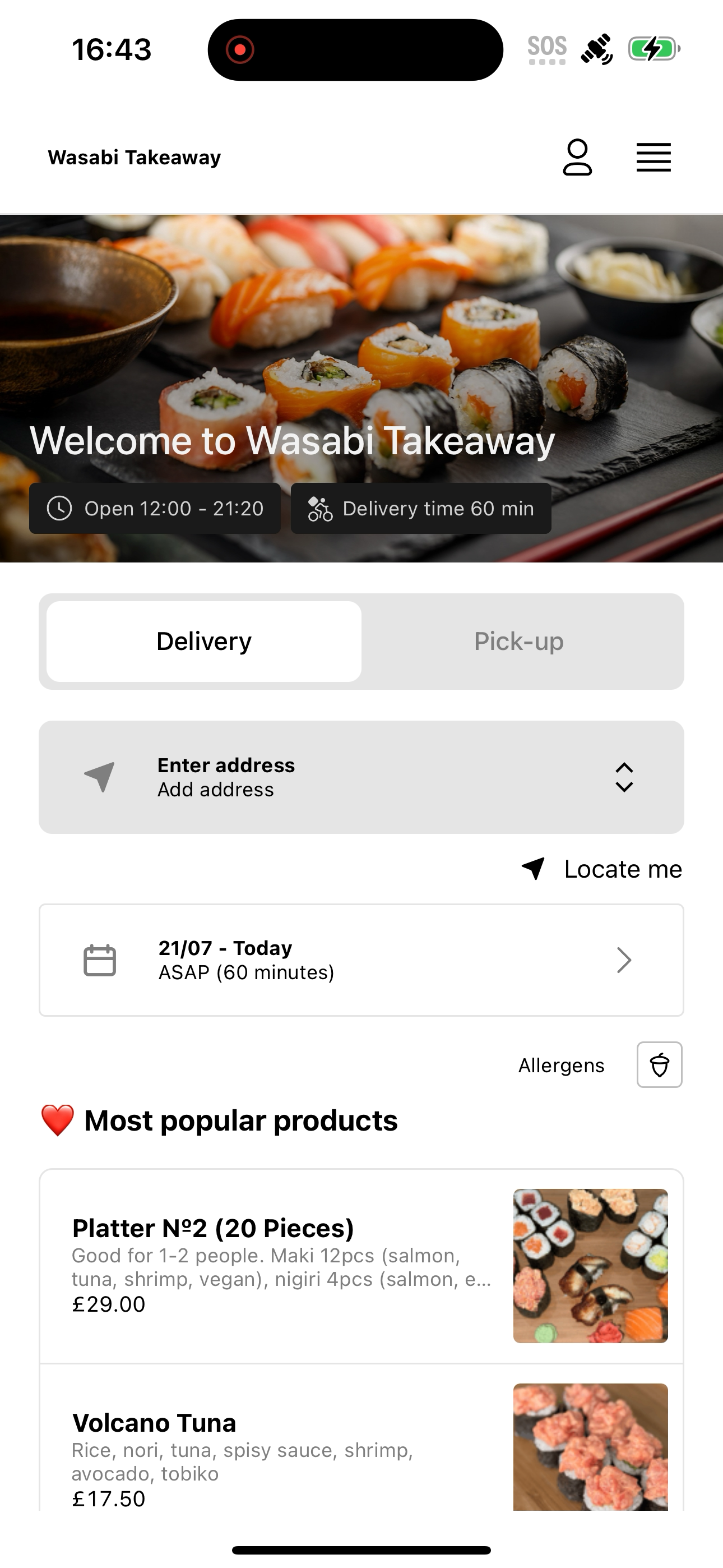Wasabi Takeaway screenshot 3