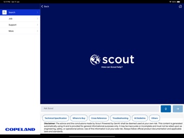 Copeland Mobile iPad screenshot