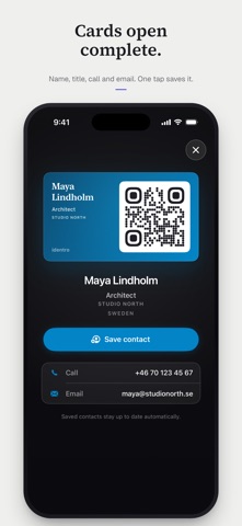 identro: digital business card Screenshot 5 of 6