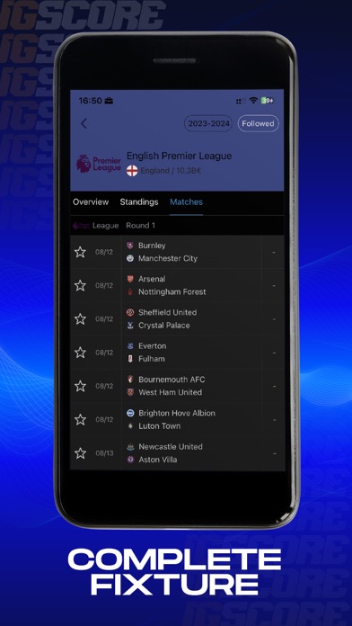 IGScore - Live Sports Score Screenshot