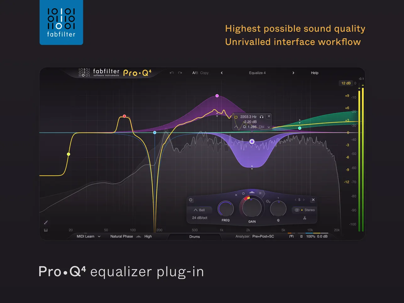 #1. FabFilter Pro-Q 4 (iOS) Przez: FabFilter