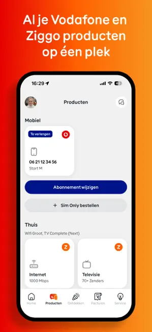 Vodafone & Ziggo iPhone screenshot 2
