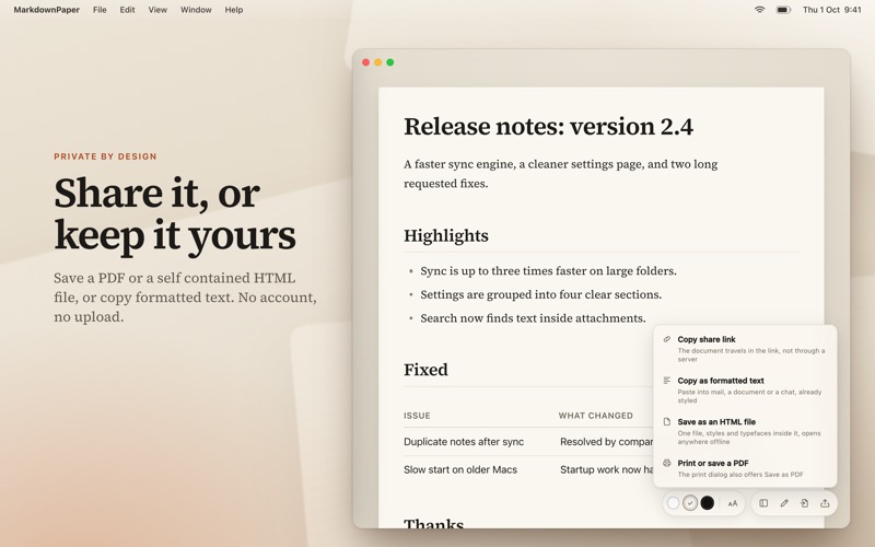 MarkdownPaper: Markdown Viewer screenshot 10