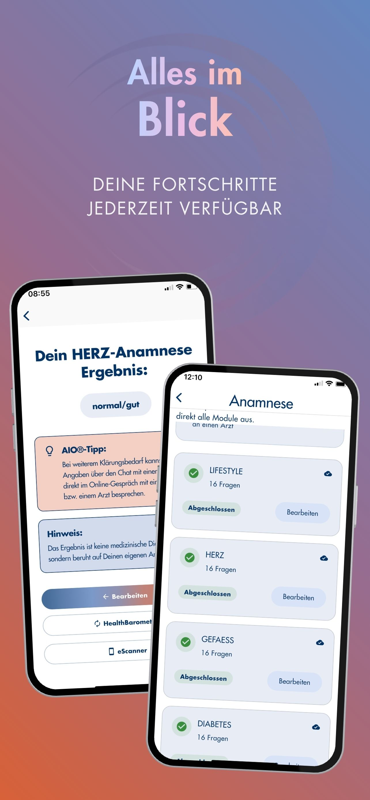 AIO® Gesundheits-App