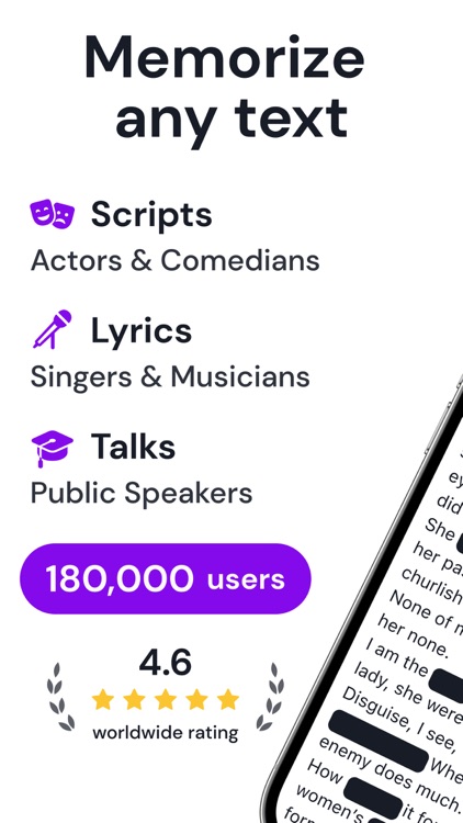 Memorize lines: MemoCoach screenshot-0