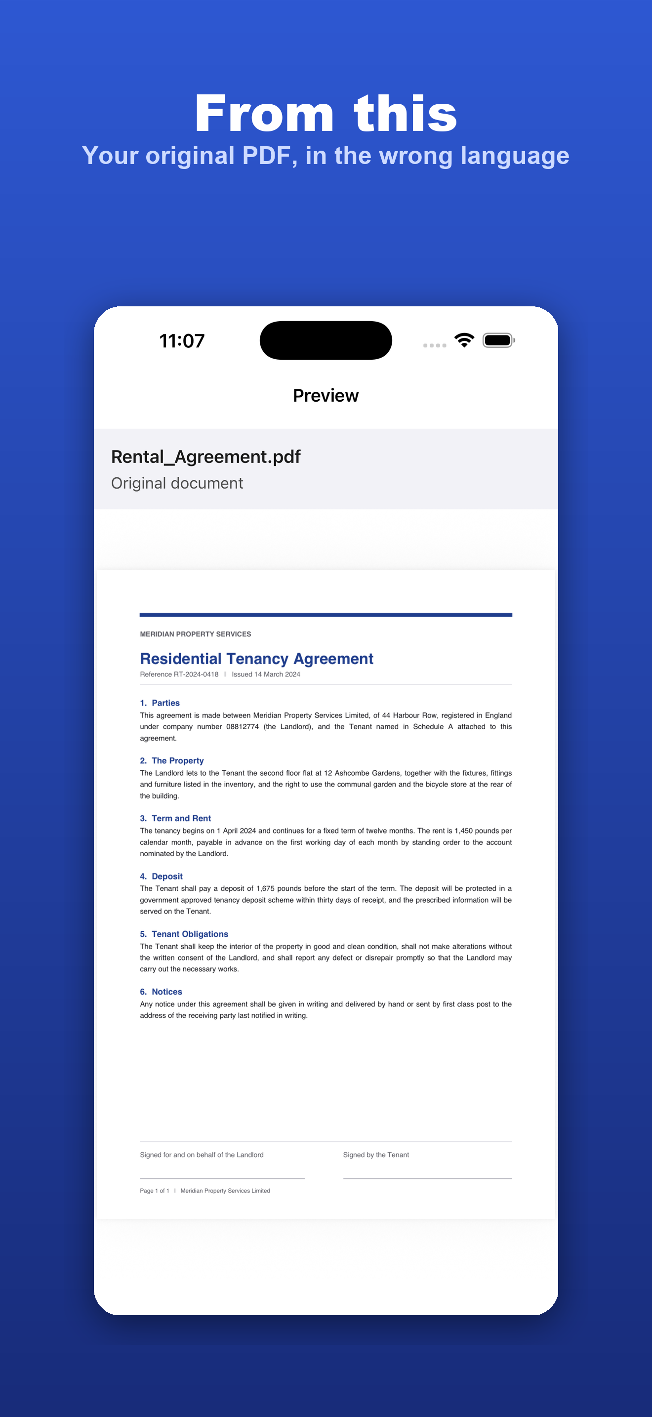 PDF Translator: MultiDocX screenshot 2