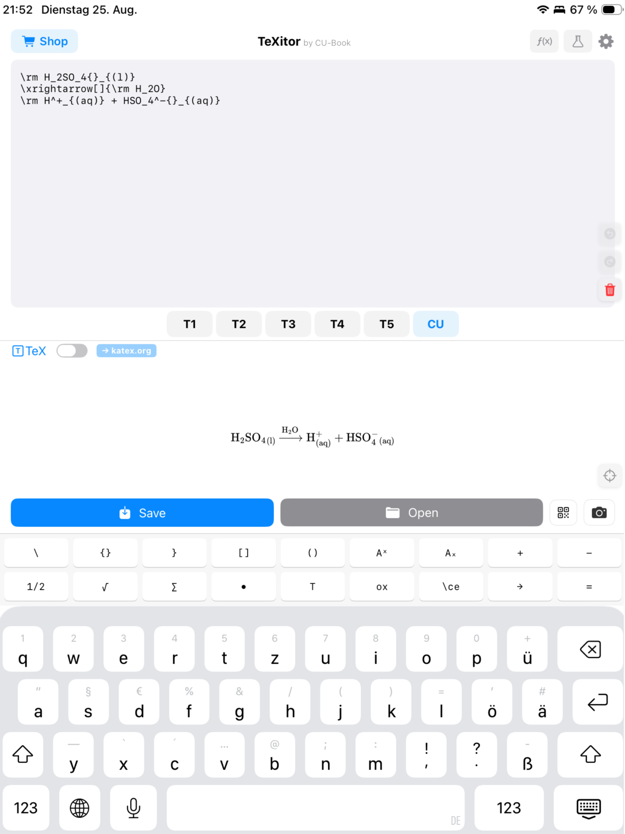 TeXitor screenshot 10