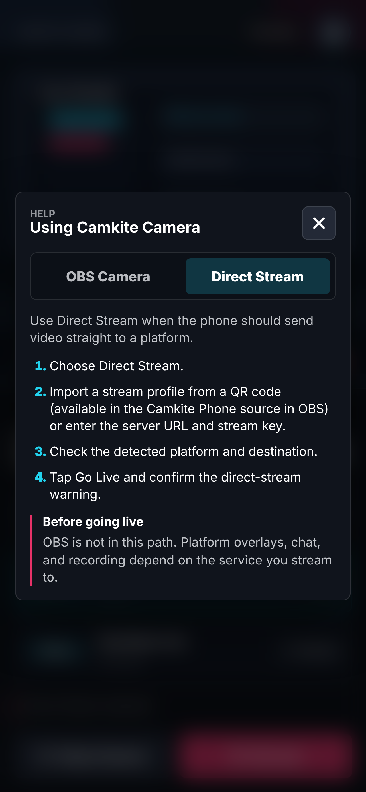 Camkite Camera for OBS screenshot 9