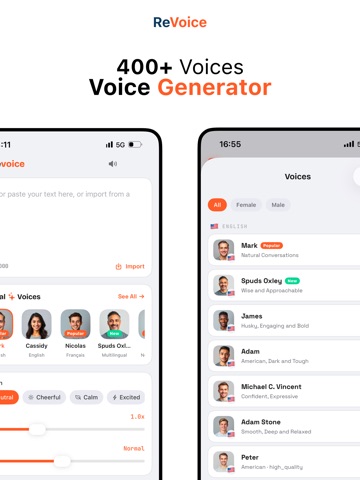 Revoice - AI Voice Tools iPad screenshot