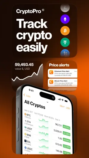 Crypto Pro - Live Coin Tracker screenshot 1