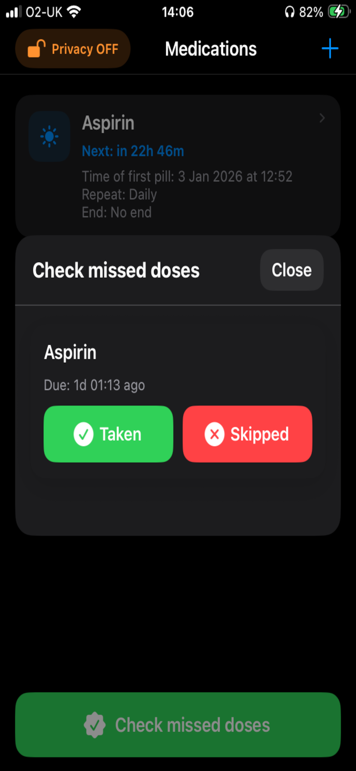 Minimalist Pill Reminder