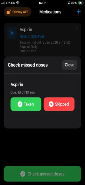 Minimalist Pill Reminder screenshot 4